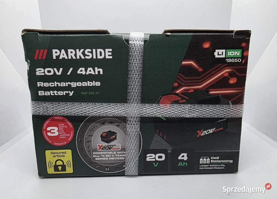 Akumulator LiIon Parkside 20 V 4 Ah PAP 204 A1 Elbląg sprzedam