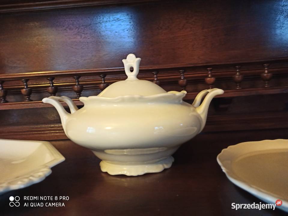 patera duża prostokątna ecru Porcelana i szkło Gdańsk