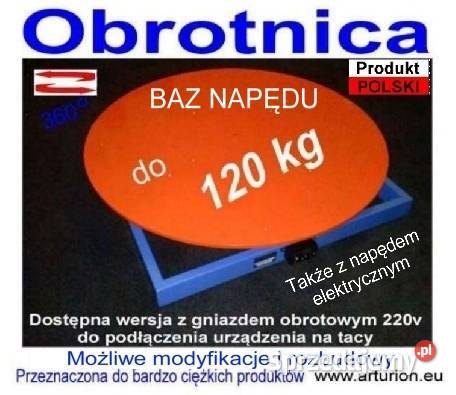 PODEST OBROTOWY Obrotnica napęd reklamy do 120 1 Warszawa