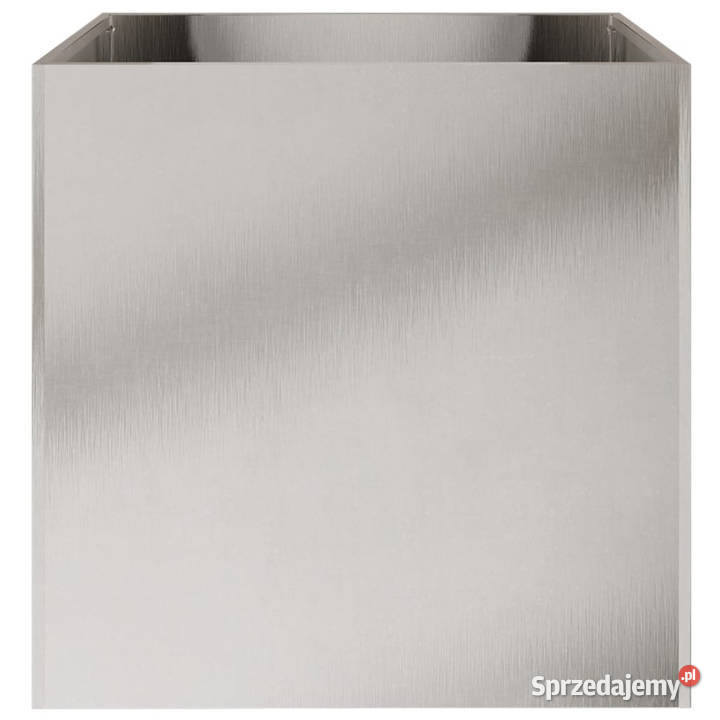 Donice 2 srebrne 49x47x46 stal nierdzewna sprzedam