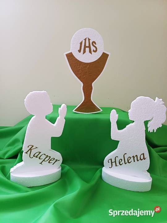 Sylwetka dzieci dekoracja Pierwsza Komunia Dobrzyca