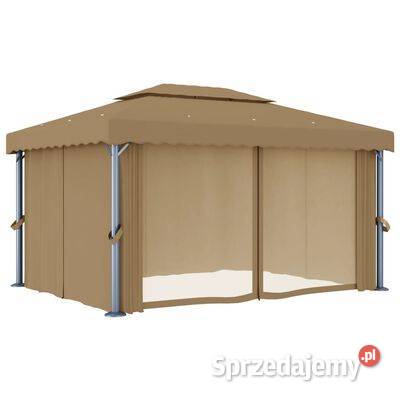 vidaXL Altana ogrodowa z zasłonami 4 x 3 m kolor Warszawa