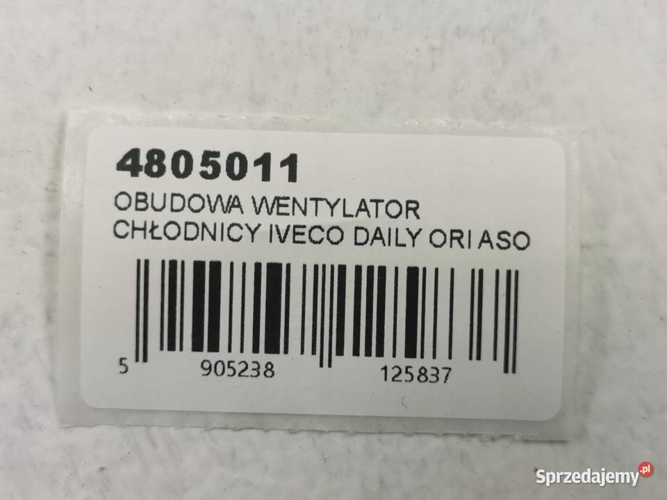 OBUDOWA WENTYLATORA CHŁODNICY IVECO DAILY 4911 sprzedam