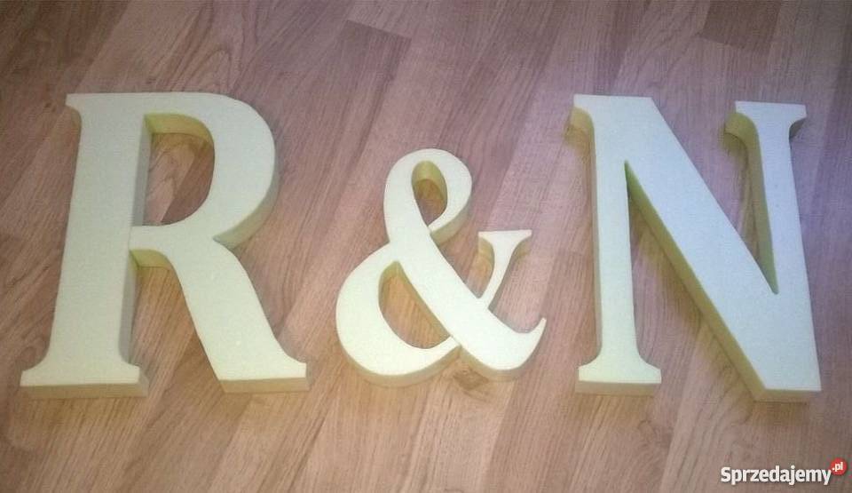 Litery styrodur styropian LITERY INICJAŁY Wrocław