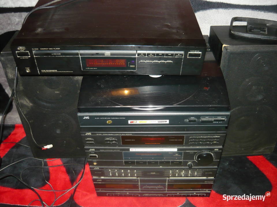 zestaw stereo jvc gramofon ale31 cd xlv242 deck Białystok