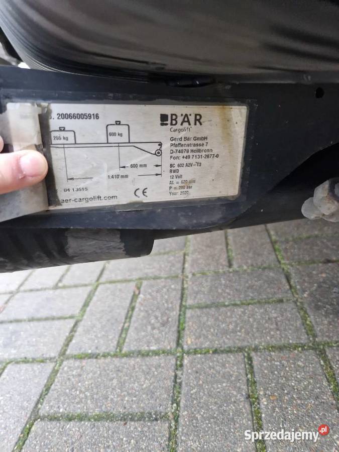 Winda załadowcza załadunkowa Bar Złocieniec