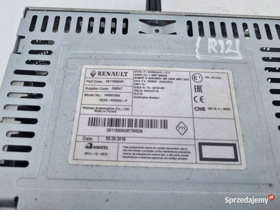 Renault Kangoo II III Citan RADIO MP3 Sprzęt audio fabryczny Janów
