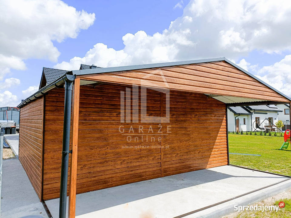 GARAŻ BLASZANY 6m x 5m dwuspad 2x Brama wiata 546zł/m2 Lublin