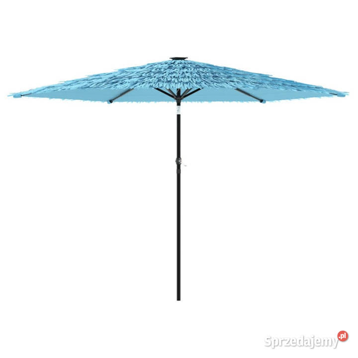 Parasol ogrodowy na stalowym słupku niebieski Warszawa