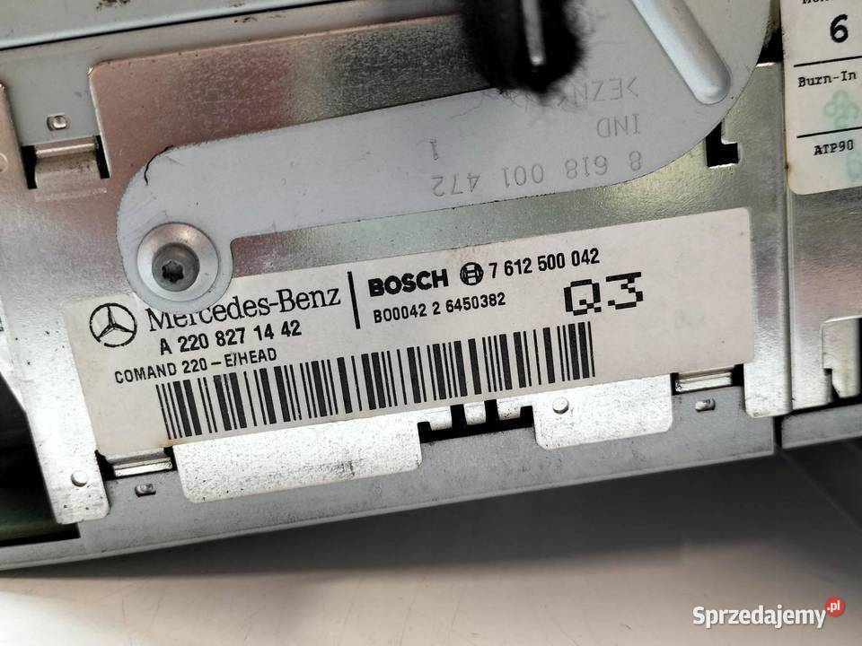 RADIONAWIGACJA A2208271442 MercedesBenz Sklasa