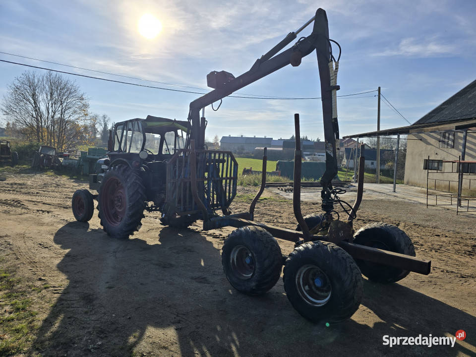 Zestaw zrywkowy ciągnik VOLVO BM przyczepa Litwinki sprzedam