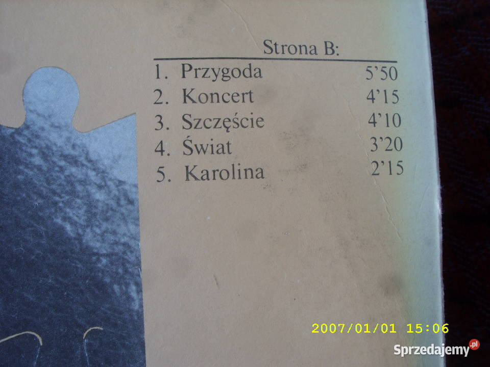 Winyl LP Rock JÓZEF SKRZEK PAMIĘTNIK KAROLINY 1 płyta dolnośląskie Wołów sprzedam