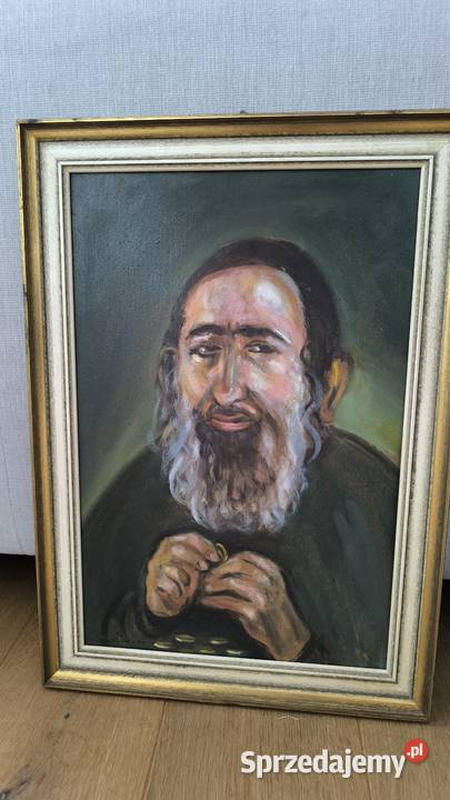 Obraz olejny portret sygnowany Schpilmann Łódź