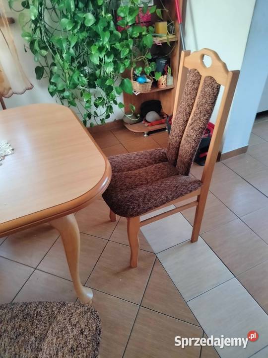 Stół i krzesła tapicerowane
