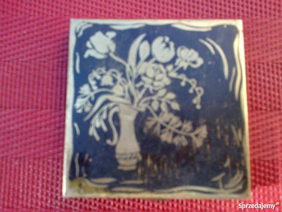 Starą puderniczkę mosiężną sprzedam łódzkie Aleksandrów Łódzki