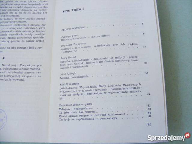 Izby tradycji i perspektyw Bogumiła Żochowska Rok wydania 1979 dolnośląskie Oborniki Śląskie sprzedam