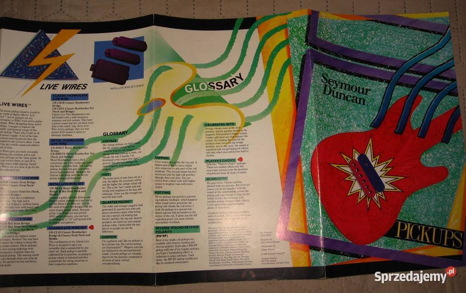 Seymour Duncan Pickups 1988 katalog Kępice