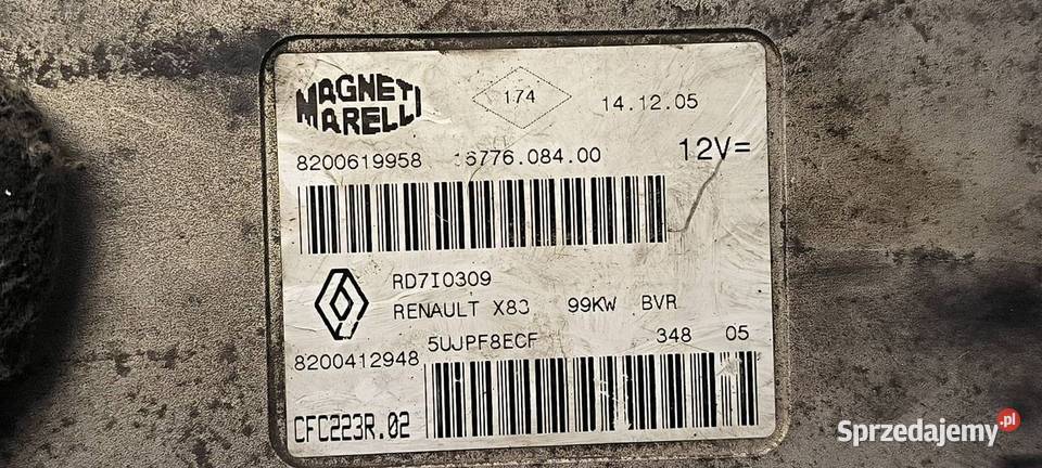 KOMPUTER SILNIKA ECU OPEL VIVARO II 8200619958 Lipno
