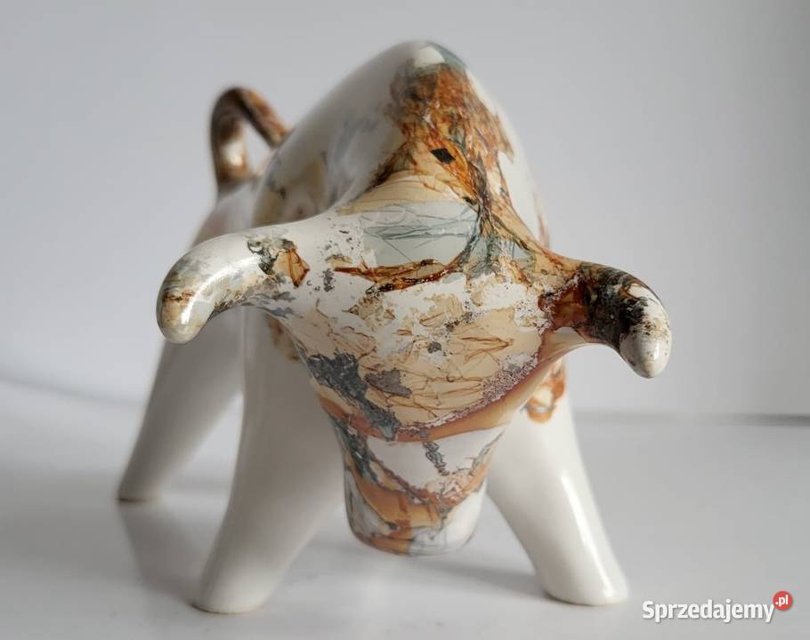 Znak zodiaku BYK Figurka Byczek ceramiczny Sierakowice