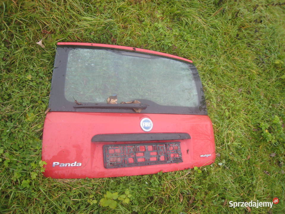 Klapa tylna tył szyba Fiat Panda II 03 czerwona osobowe Kraków sprzedam