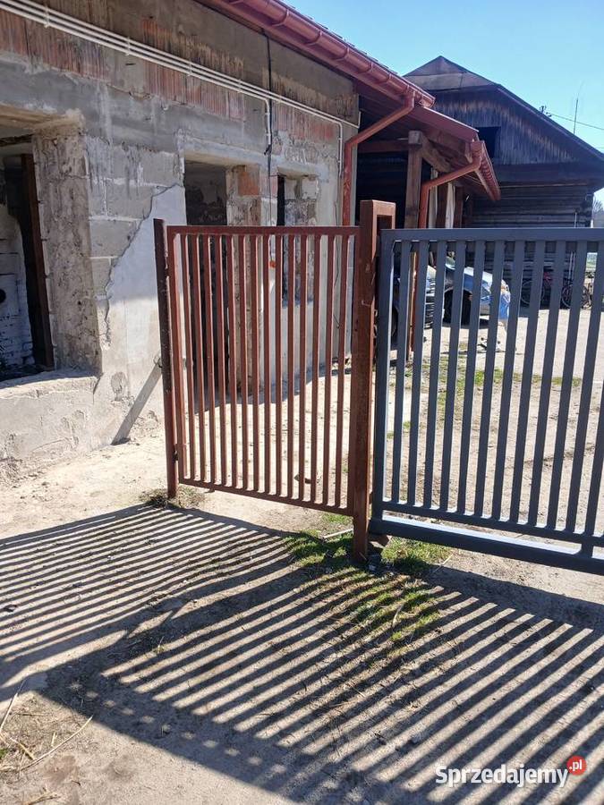 Brama przesuwna wjazdowa bramka kpl Staniszewskie