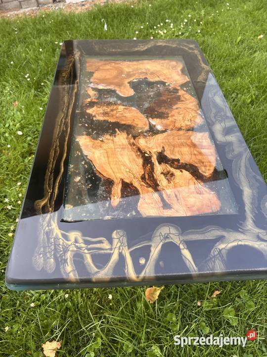 Ekskluzywny stolik kawowy z korzeniem oliwnym i 48cm lubelskie Kraśnik