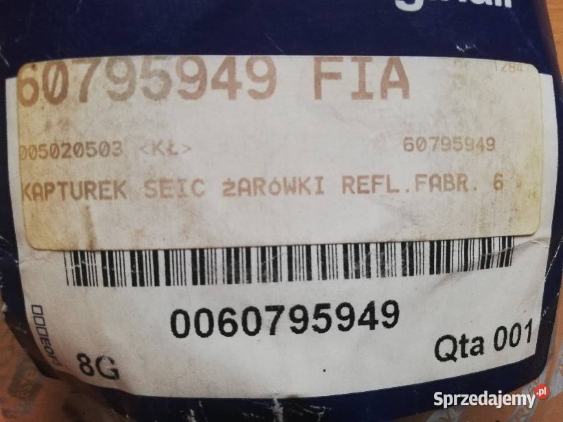 Fiat kapturek osłona żarówki wielkopolskie