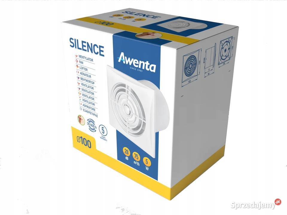 Wentylator łazienkowy Aventa silence 100 mm w mazowieckie Mińsk Mazowiecki