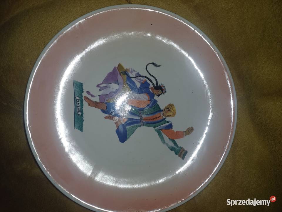 Talerze dekoracyjne Tańce polskie Porcelana i szkło Boguszów-Gorce