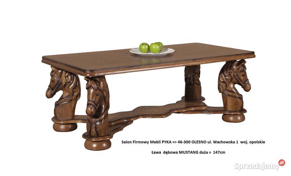 Nowy Komplet 321 MUSTANG Stylowy rzeźbione Konie Kasina Wielka