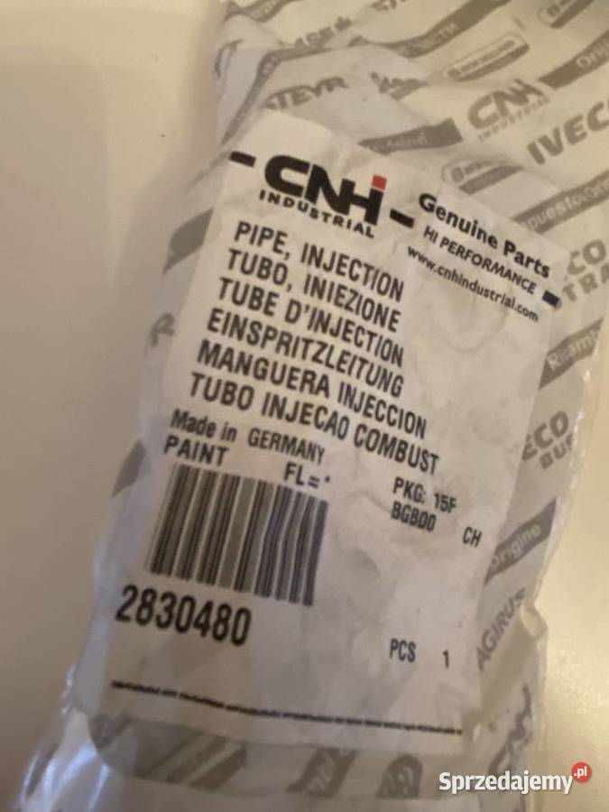 Przewód 2830480 paliwa Holland Case T4 T6 F4GE New Holland