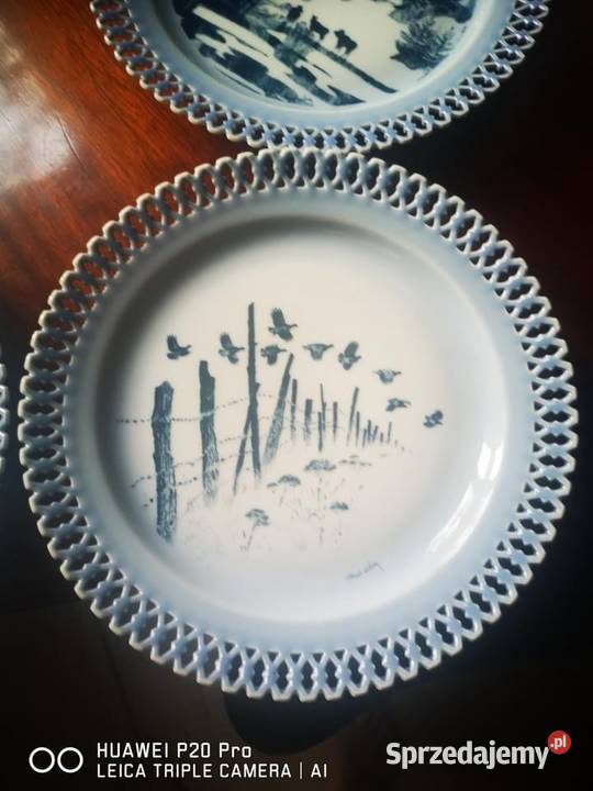 Talerz Zwierzęta o świcie Copenhagen Porcelain pomorskie