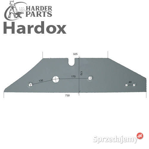 Płoza HARDOX 073612P części do pługa KVERNELAND nieuszkodzony podlaskie Suwałki