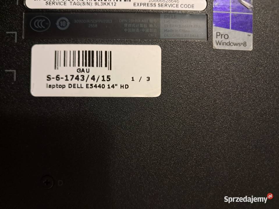 Laptop Dell 14HD E5440 i5 8GB SSD kamera Kraków