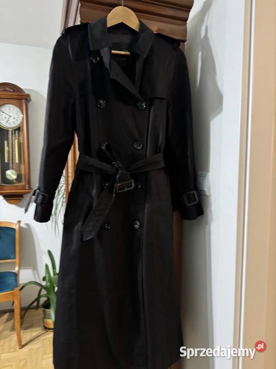 Płaszcz damski XS trencz czarny Massimo Dutti z Częstochowa