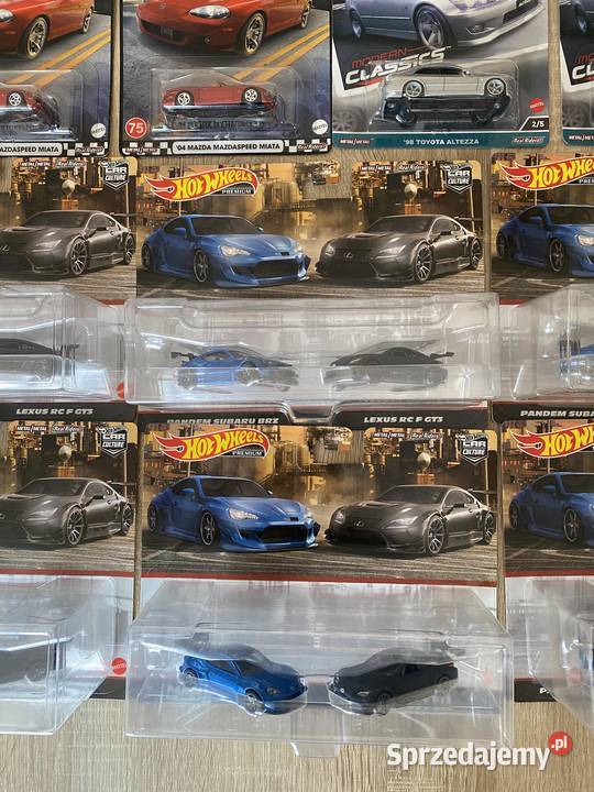 Hot Wheels Premium Dwupak Subaru BRZ Lexus RC F Tarnawa