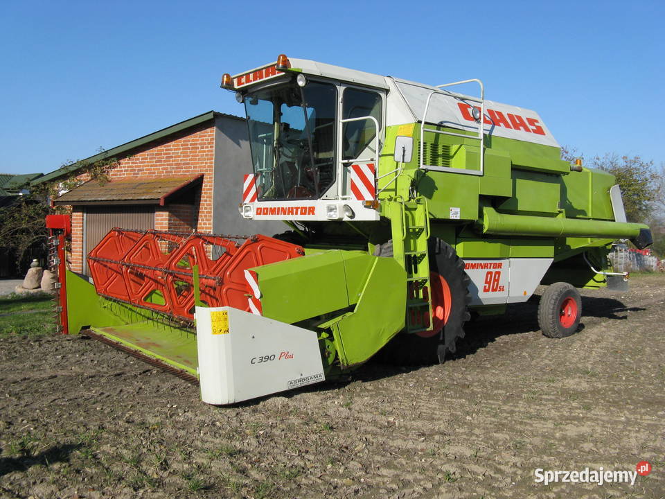 Claas dominator 98sl heder 390m Maszyny rolnicze lubelskie Borzechów sprzedam
