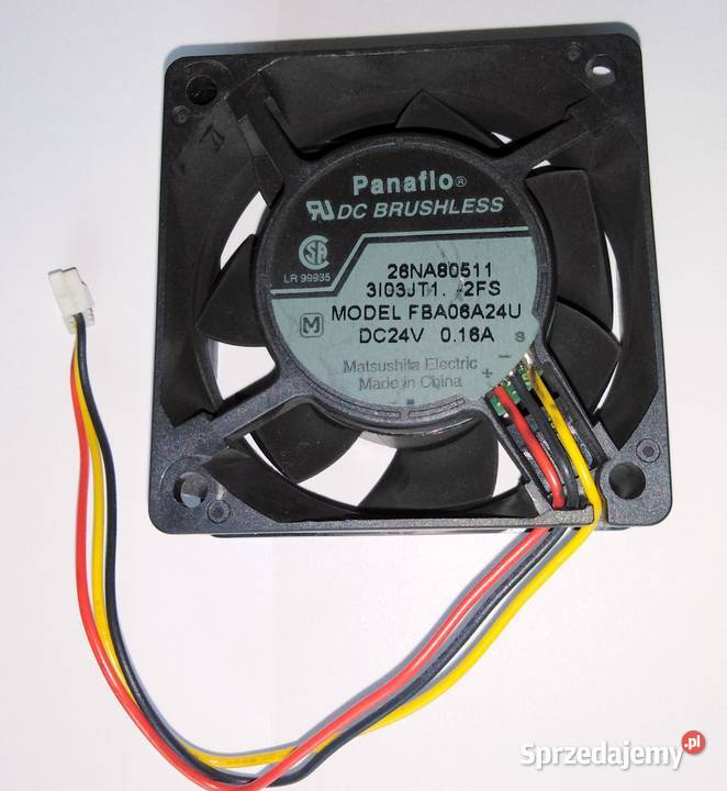 Wentylator chłodzący Panaflo FBA06A24U 24V 016A Części i akcesoria Włodawa sprzedam