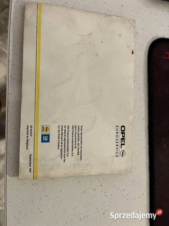 Książka serwisowa Opel
