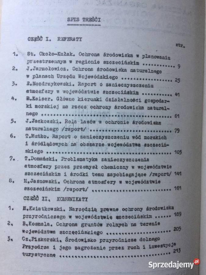 3714 Główne Problemy Środowiska Naturalnego W Szczecin