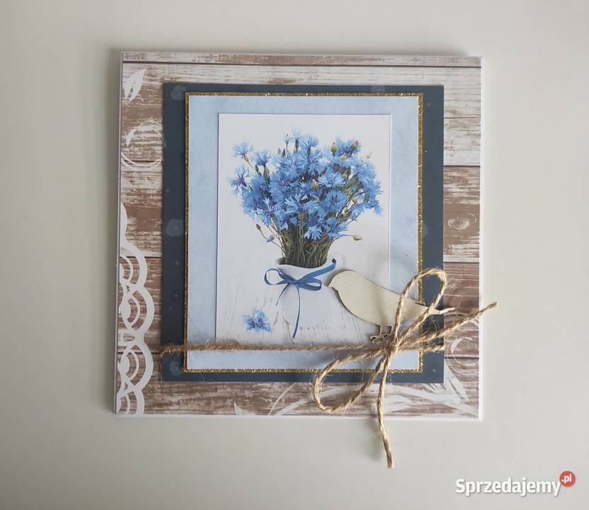 Kartka ręcznie robiona na urodziny Chabry Łódź