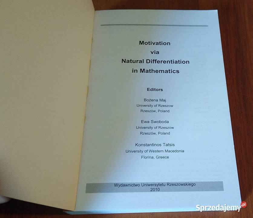 Motivation via natural differentiation in