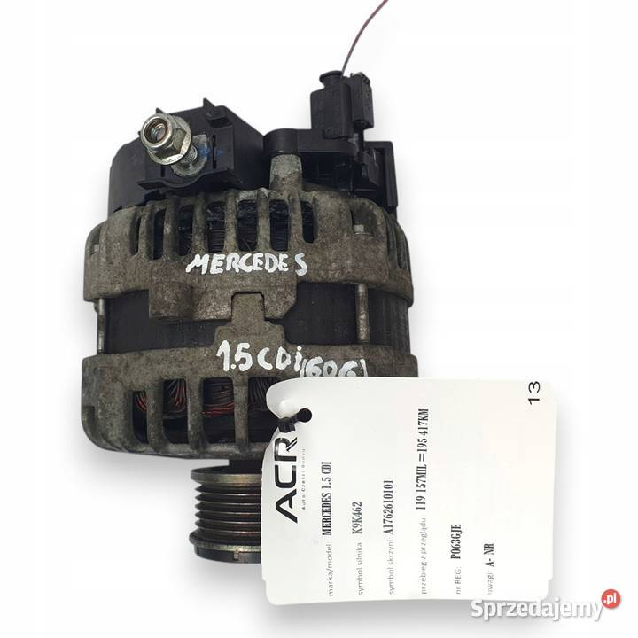 ALTERNATOR Mercedes Klasa A B Citan CLA 15 dCi