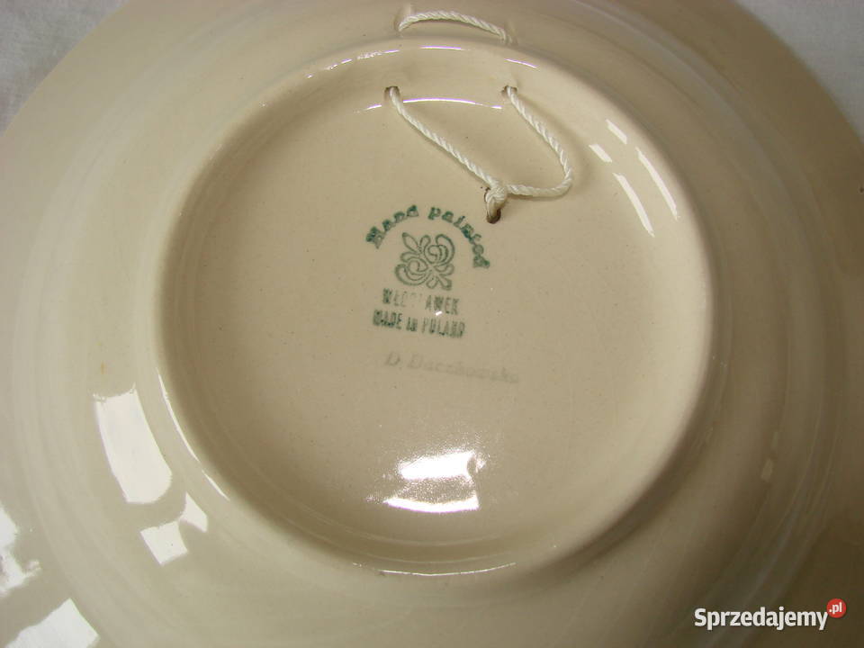 Włocławek fajansowy talerz pomorskie Pruszcz Gdański