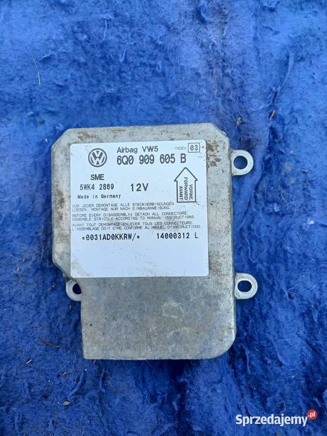 Moduł Sterownika Airbag 6Q0 909 605 B Passat B5 Myszków