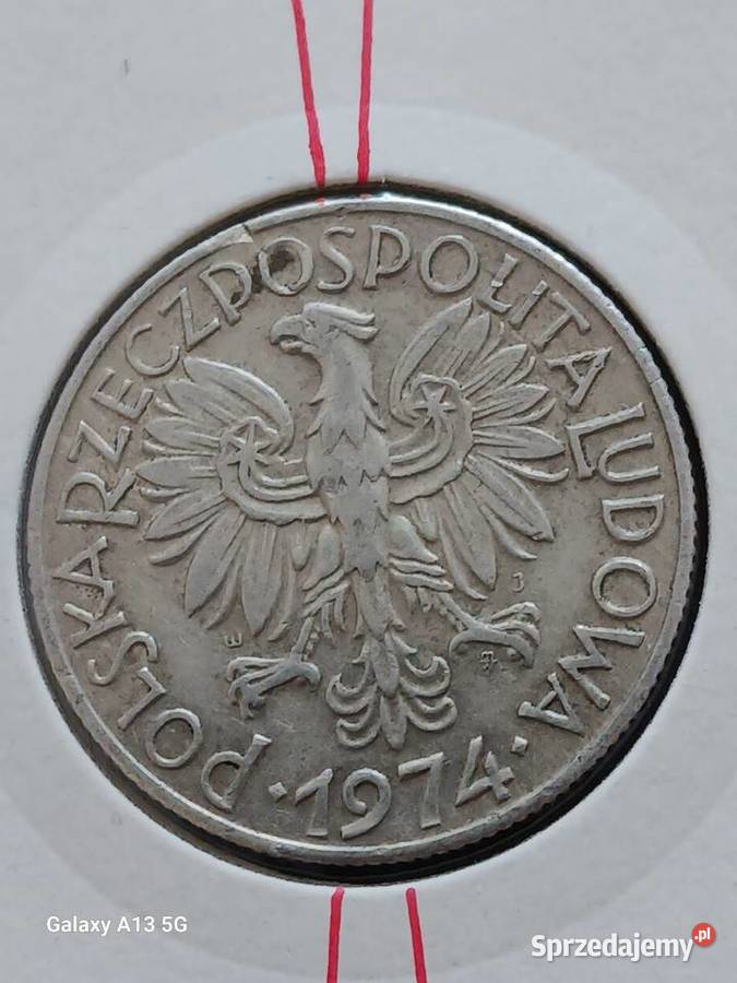5 Złotych Rybak 1974 r Skrętka 8 Konin