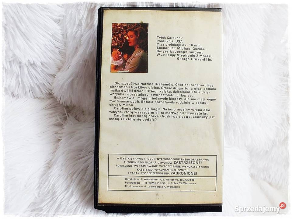 Kaseta VHS Film Caroline Karolina Film na Video Filmy sprzedam