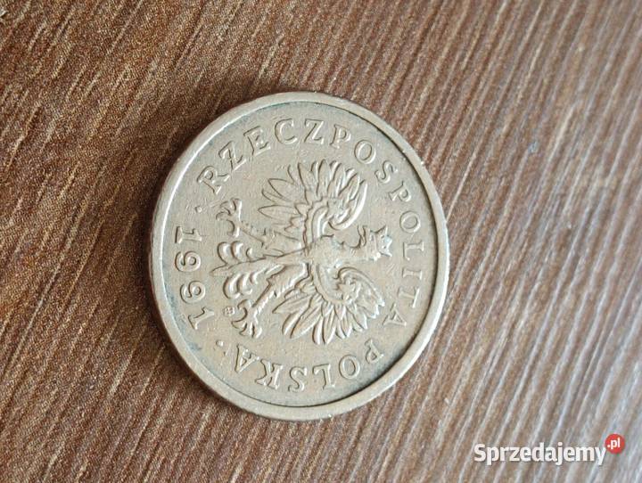 Sprzedam 1 zl 1991 r mocno bity stempel Chełm sprzedam