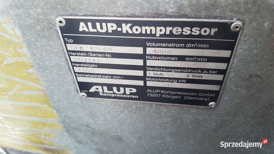 Kompresor śrubowy Alup SCK4208 Kęty sprzedam