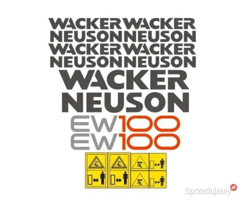 Naklejki oklejenie WACKER NEUSON EW100 Zamiennik Janików sprzedam